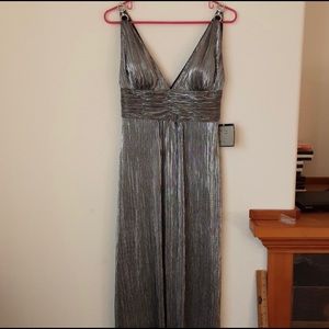 Nwt dusk by sheila yen silver maxi low cut v 6